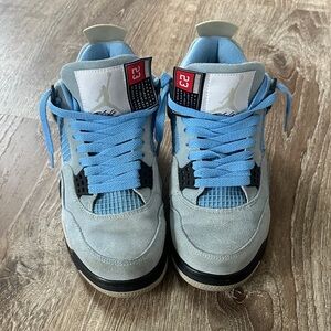 Air Jordan 4 Retro Sneakers in University Blue Mens Size 7